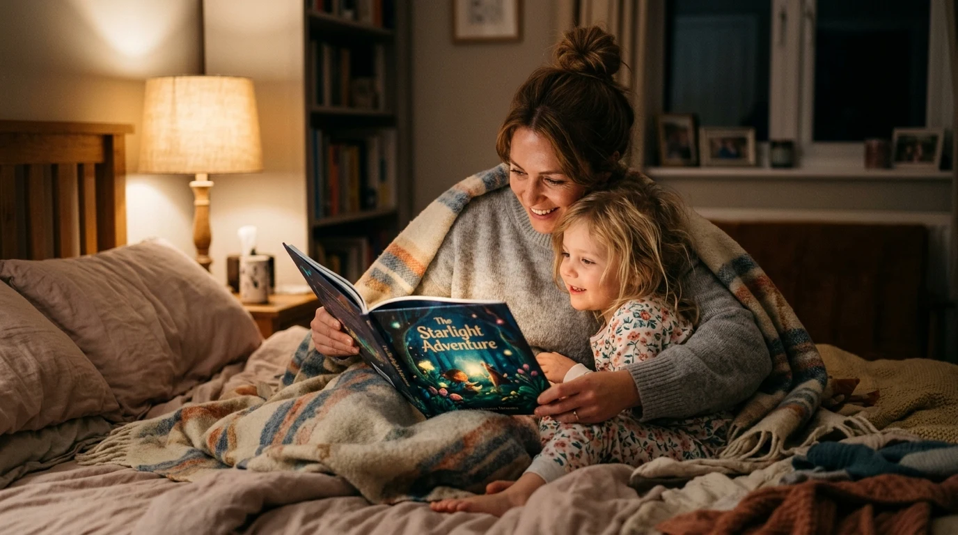 Comparing prompt-based bedtime story generators with structured, wholesome children's books