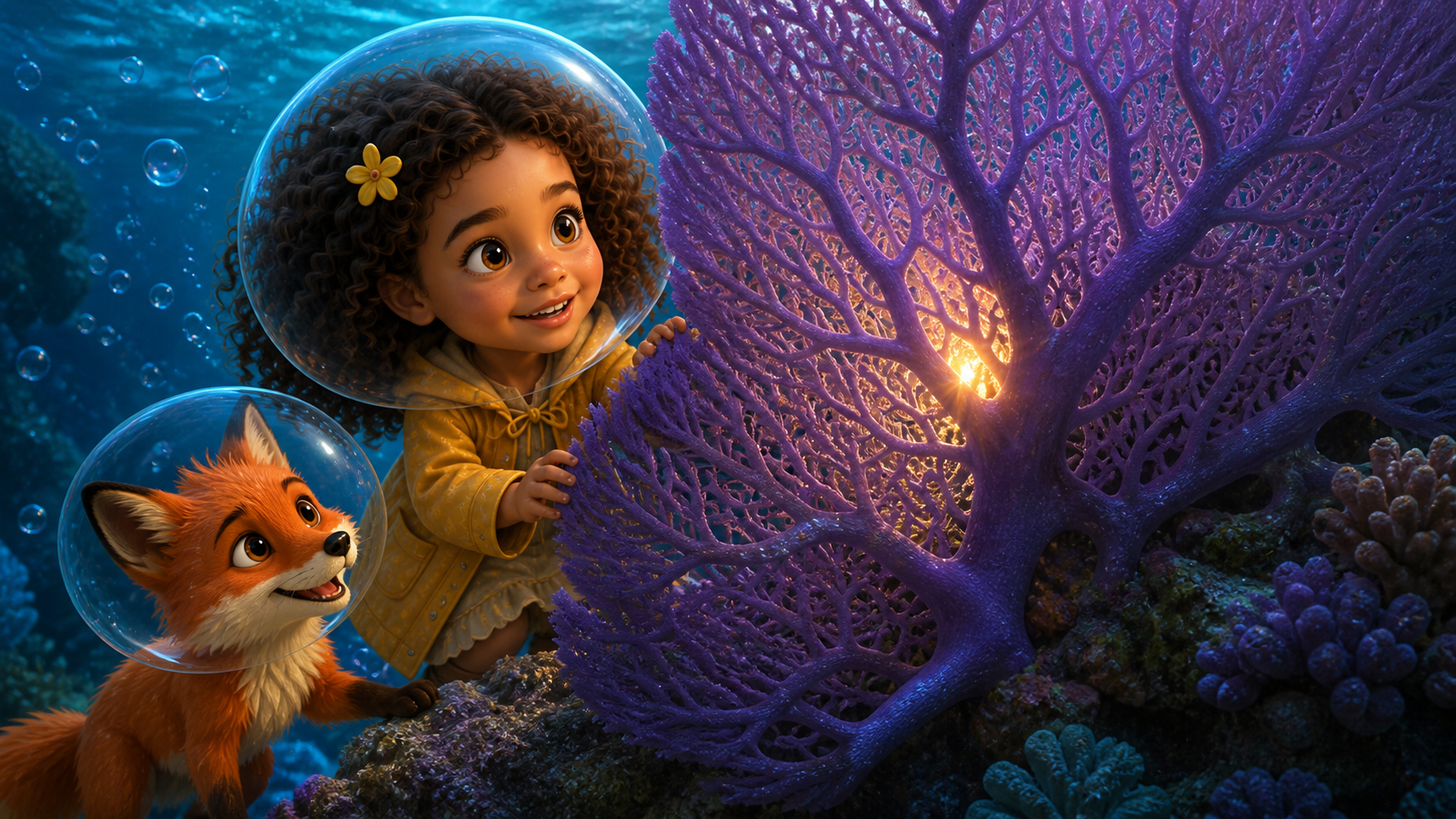Illustration of page 1 of story The Reef That Listened Kindly
