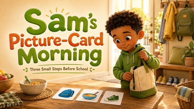 Cover story Sam’s Picture-Card Morning
