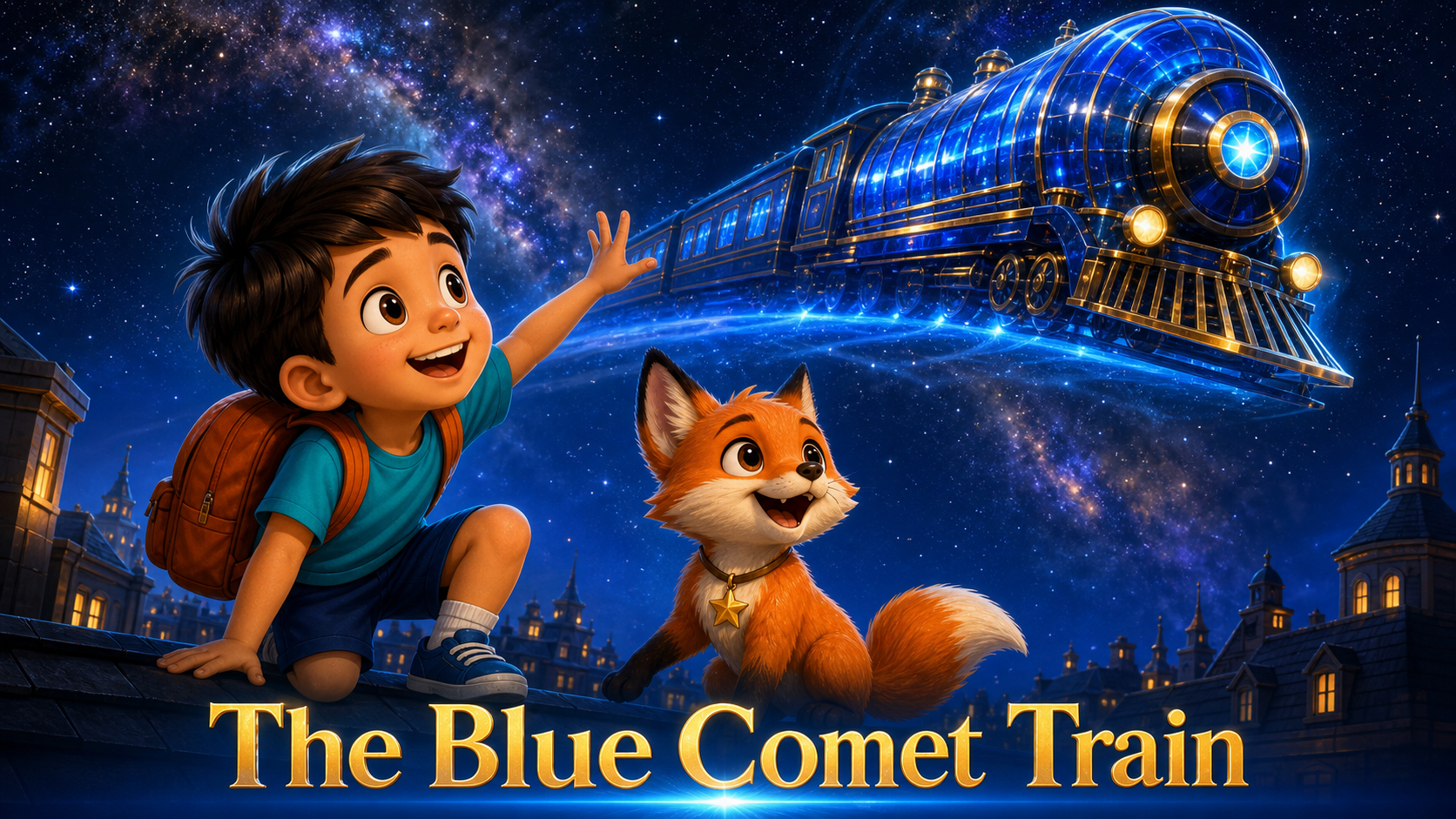 Cover of The Blue Comet Train