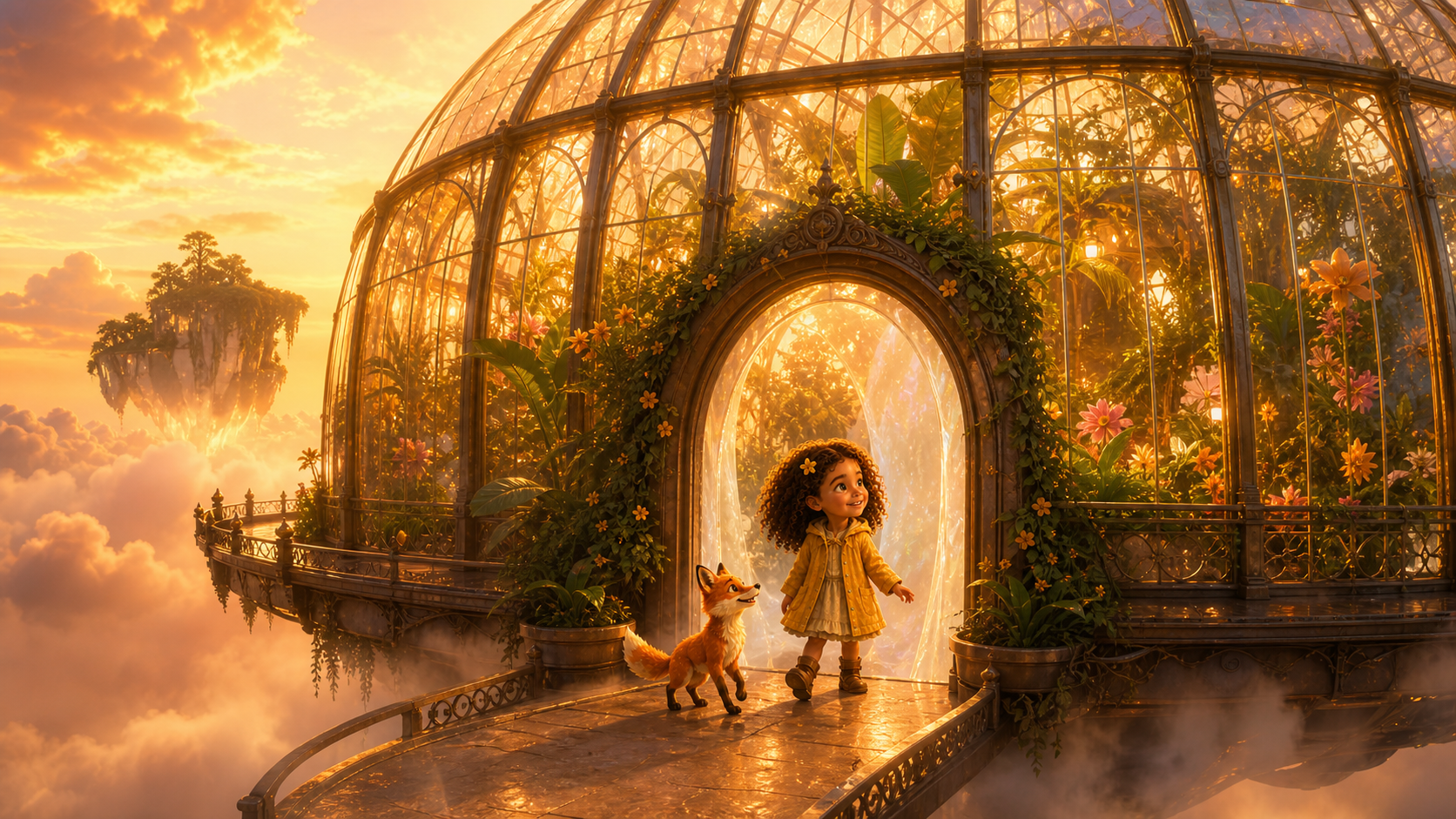 Illustration of page 1 of story The Greenhouse Where Echoes Bloomed