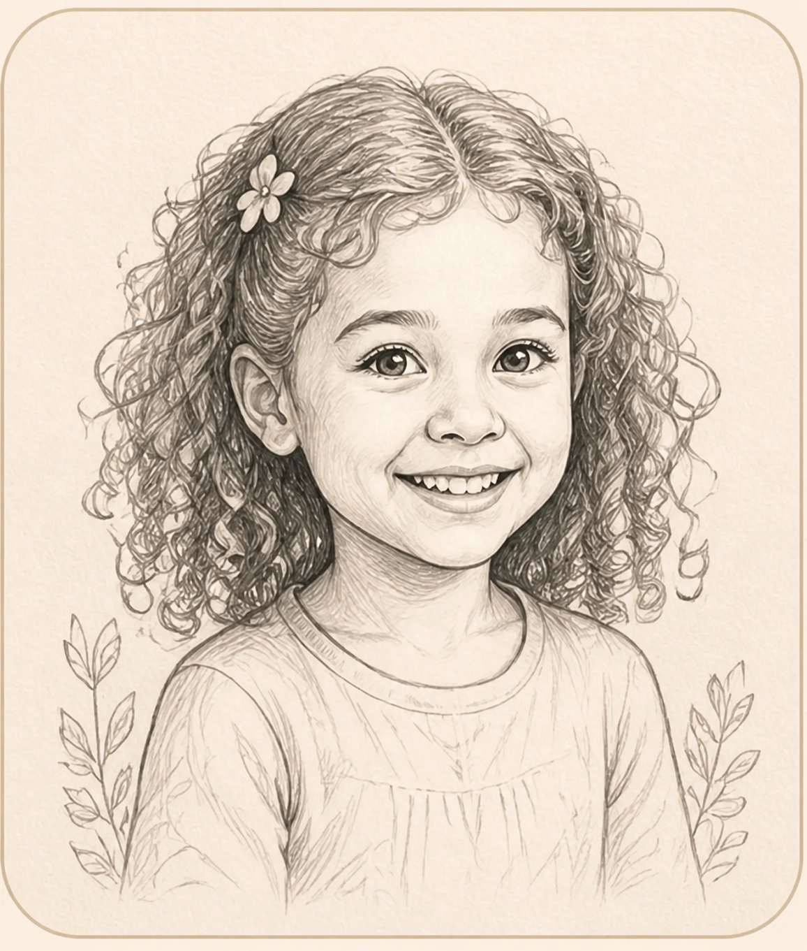 A pencil character study of Maya