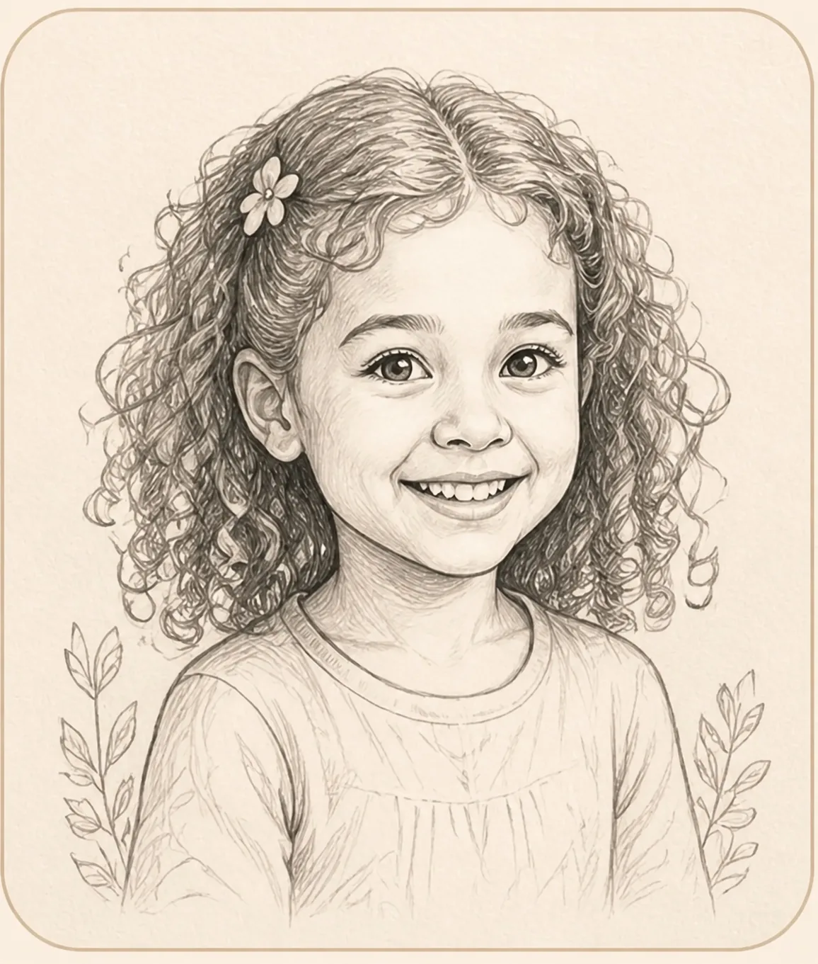A pencil character study of Maya